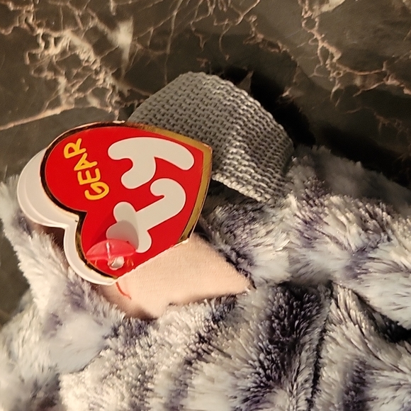 TY Kiki Grey Cat Plush Mini Purse – Glitter Eyes – Cute Crossbody Bag - Picture 5 of 9